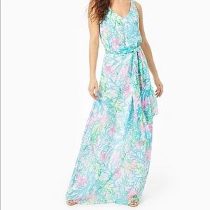 Lily Pulitzer NEW beautiful fully lined MAXI dress